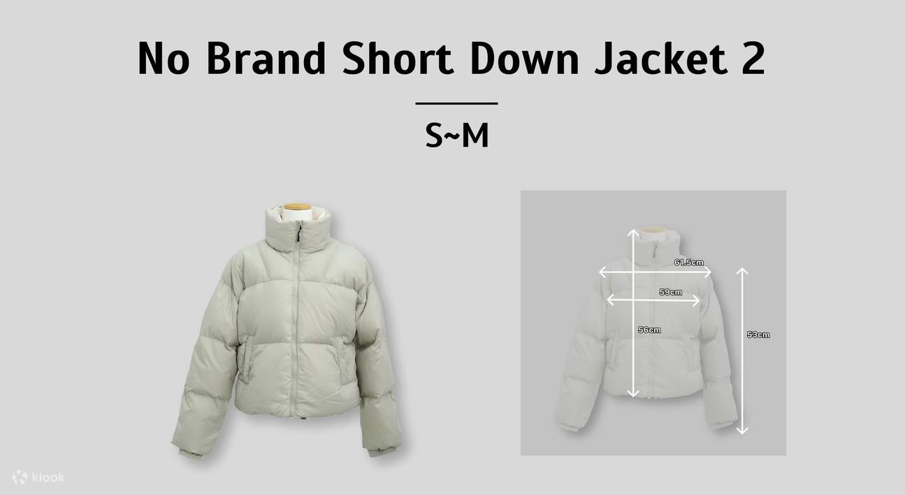 ノーブランドダウンジャケット（ショート）2（S〜M）